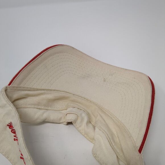 St. Louis Cardinals Strapback Visor Hat Tan One Size Budweiser Blue Wave - Picture 7 of 9